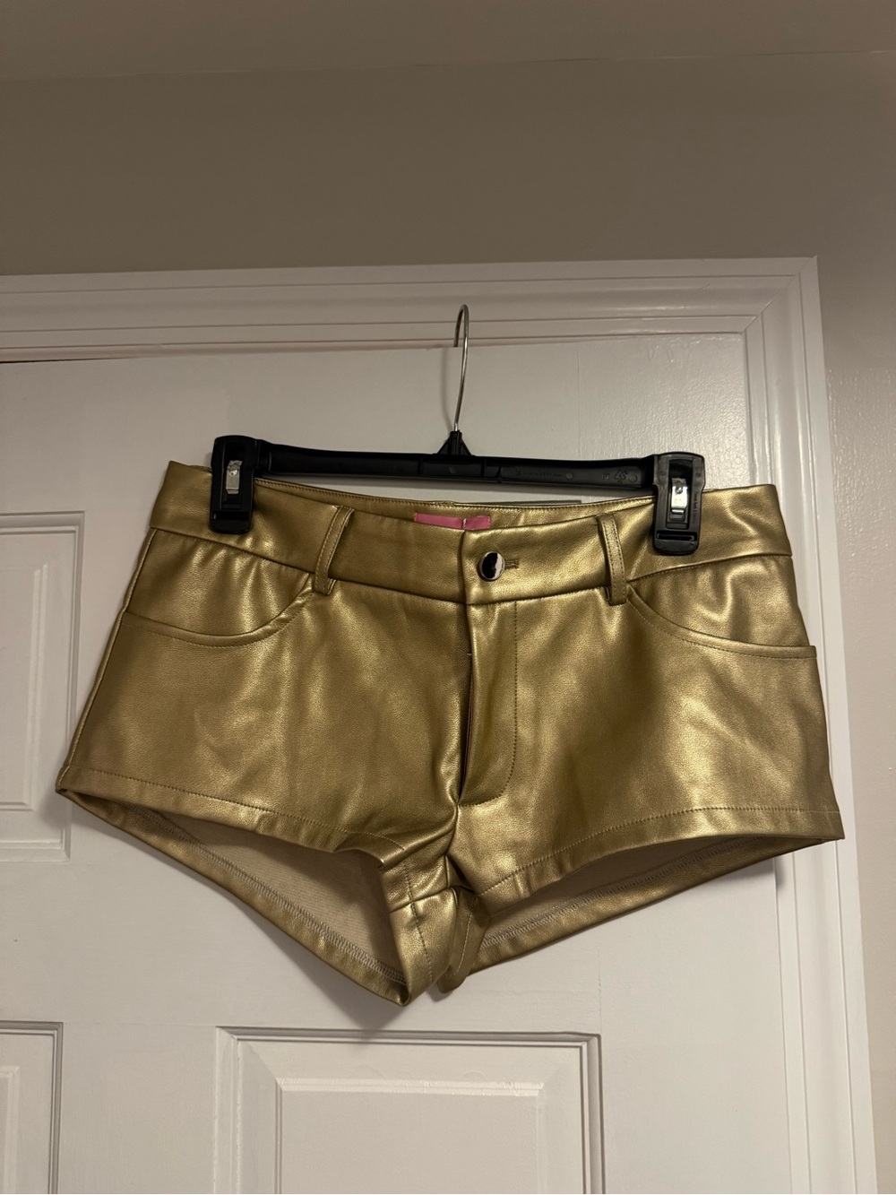 Edikted Metallic Gold High-Waist Women’s Shorts